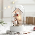 thumbnail image 2 of TIELUTT Reindeers Lights Small Night Lights Decorations Christmas Trees Glass Christmas Cute Ornament Set Christmas Decorations and Sparkly Christmas Ornament Snowflake Ornament Set, 2 of 6
