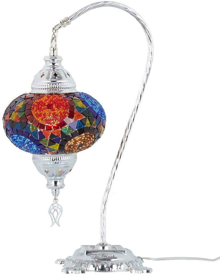 Lamodahome Colors Turkish Moroccan Mosaic Table Lamp With Us
