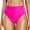 Hot Pink, variant on Huowey Women Swim Bottoms Swimwear Casual High Waisted Solid Color Split Plus Size Swim Trunks Tropical Swim Wear Honeymoon Cruise Trendy Wear