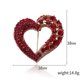 thumbnail image 3 of Nueva moda, piedras preciosas decorativas en forma de corazón, temperamento para mujer, moda, diamante hueco, dulce, combina con todo, broche, ramillete, 3 of 5