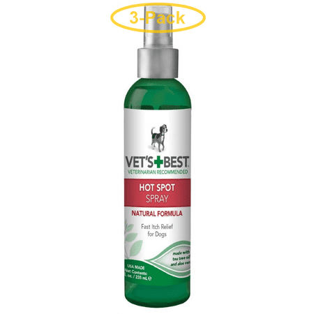 Vets Best Hot Spot Itch Relief Spray for Dogs 16 oz - Pack of