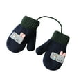 thumbnail image 3 of Dyfzdhu Mittens For Baby Snow Gloves For Kids Girls Boys Infant Winter Snow Ski Gloves Kintted Warm Gloves, 3 of 6