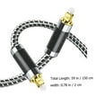 thumbnail image 5 of Audio Line Audio Cable for Speakers Practical Audio Cable 150X2X1CM Black, 5 of 8