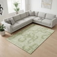 thumbnail image 2 of HomeRoots 676524 10 x 14 ft. Artichoke Green & Gray Geometric Transitional Washable Machine Made Rectangle Area Rug with UV Protection, 2 of 9