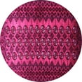 thumbnail image 1 of Ahgly Company Machine Washable Indoor Round Southwestern Pink Country Area Rugs, 3' Round, 1 of 4