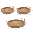 thumbnail image 6 of Opvise Wicker Fruit Tray Round Anti-deformed Rattan Enjoy Refreshments Wicker Serving Tray for Home S, 6 of 8