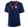 thumbnail image 2 of Women's Fanatics Navy Houston Astros League Diva Star Raglan V-Neck T-Shirt, 2 of 5