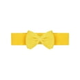 thumbnail image 1 of Cinturones elásticos con lazo INSPIRE CHIC para mujer, ancho de 2.4" elegante y lindo, cinturón ajustable para vestido de boda de 24 a 32" amarillo, 1 of 6