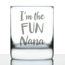 Bevvee Whiskey Rocks Glass 10.25 oz Fun Nana Gifts for Fun Grandmas Glassware & Drinkware