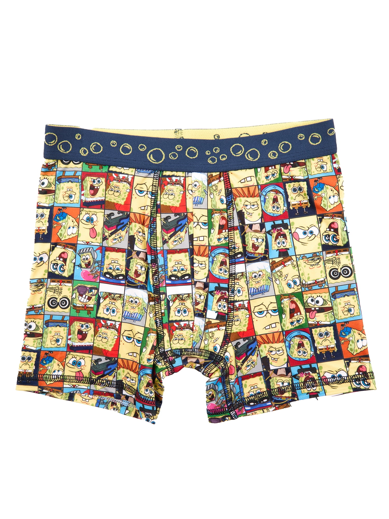 Spongebob Squarepants Boys Boxer Brief Underwear, 4-Pack, Sizes XS-XL