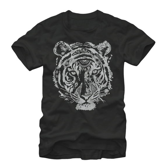 Men's Lost Gods Henna Tiger  Graphic Tee Black Large