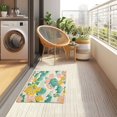 thumbnail image 4 of Yayeee Doormat for Inside 20"x32" Absorbent Low-Profile Washable Non-Slip Rubber Backed Entryway Rug, Floral Wave, 4 of 8