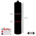thumbnail image 3 of LeLuv® Ultima Penis Pump, Silver Handle with Black Ergonomic Silicone Grips, Clear Hose + Protected Gauge, 12" Length x 2.3" Thick-Walled Cylinder, 3 of 10