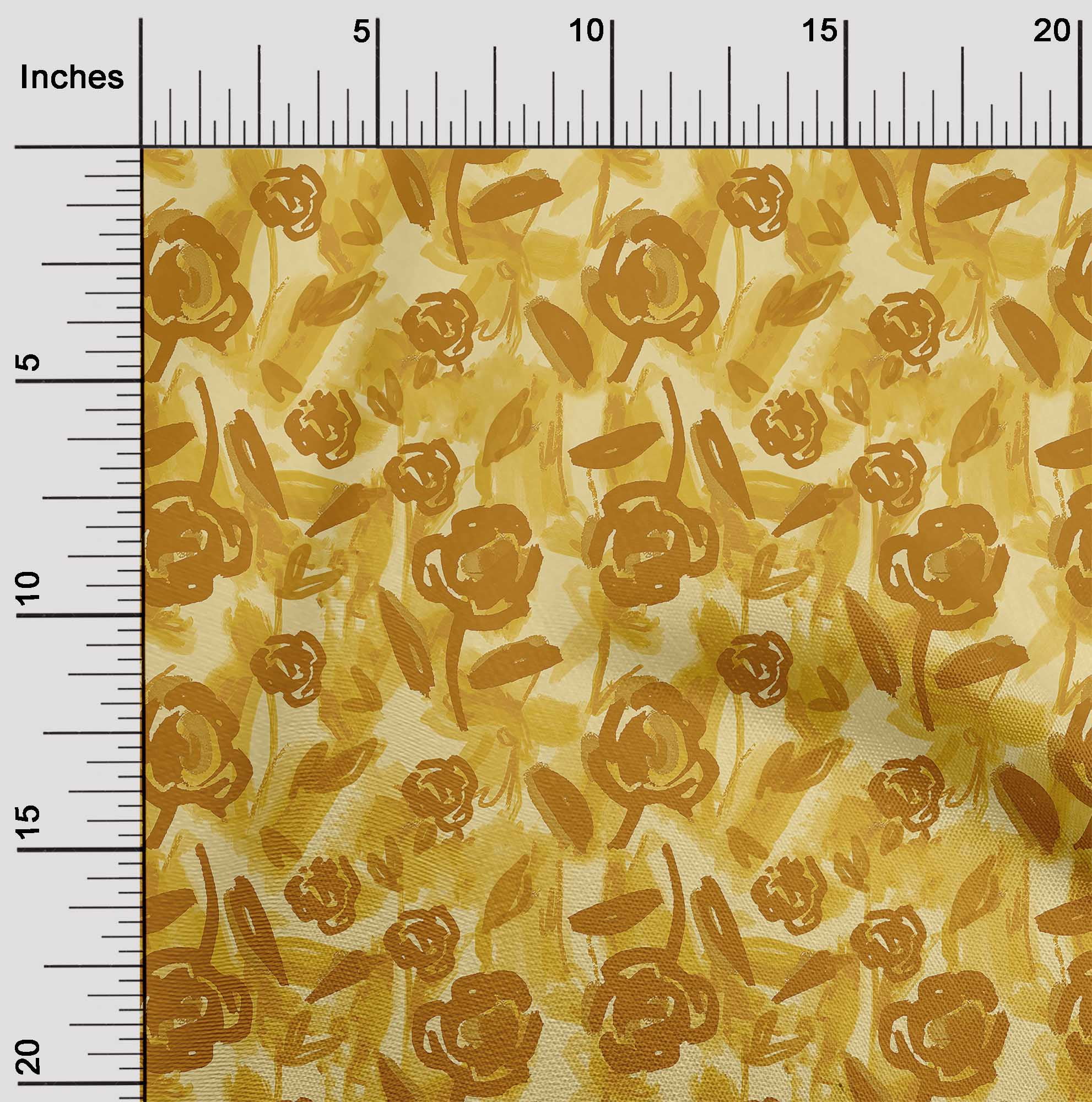 oneOone Cotton Silk Yellow Fabric Florals Quilting Supplies Print Sewing  Fabric By The Yard 42 Inch Wide-5ZG - Walmart.com