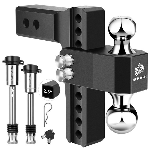 Enganche para remolque METOWARE ajustable con receptor de 2,5" y caída de 8"