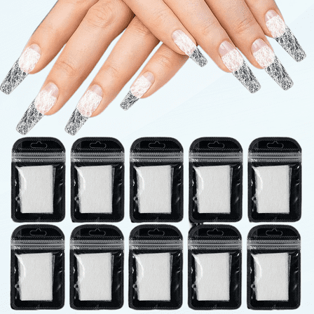 100 Pieces Nail Extension Fibers, Quick Extension Nails Art Fiberglass, Non-Woven French Fingernail Warp, Magical Fingernails Extension Silk Tools, False Manicure Salon or Home Use (Wihte)