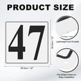 thumbnail image 2 of Large Metal Number Sign, 12x12" Aluminum Number 47 Sign Plate, 2 of 6