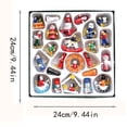 thumbnail image 3 of 24 Piece Wooden Pendant Set Christmas Wooden Jewelry Set Holiday Gift, 3 of 8