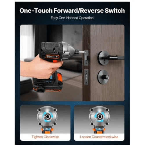 1/4 Inch 20 V Brushless Motor Electric Cordless Impact Driver Kit with Battery and Charger
