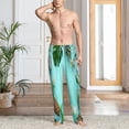 thumbnail image 6 of Lsque Tropical Pineapple Print Men's Pajama Pants, Lounge Pant - Comfortable Home Wear,Elastic Waistband, Stylish Design-Large, 6 of 9
