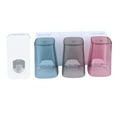 thumbnail image 4 of Raindrops 1 Set Household Toothbrush Rack Multifunction Wall-mounted Toothbrush Holder Toothpaste Holder Storage Rack (White, 3pcs Toothbrush Rack + 1pc Toothpaste Dispenser), 4 of 8