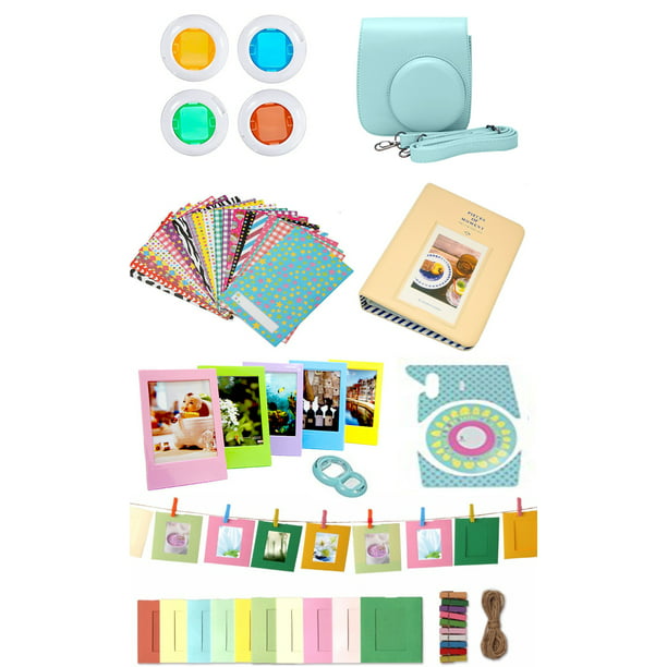 Vete schoolbord Voorzitter Fujifilm Instax Mini 9 Accessories kit (Ice Blue) - Walmart.com