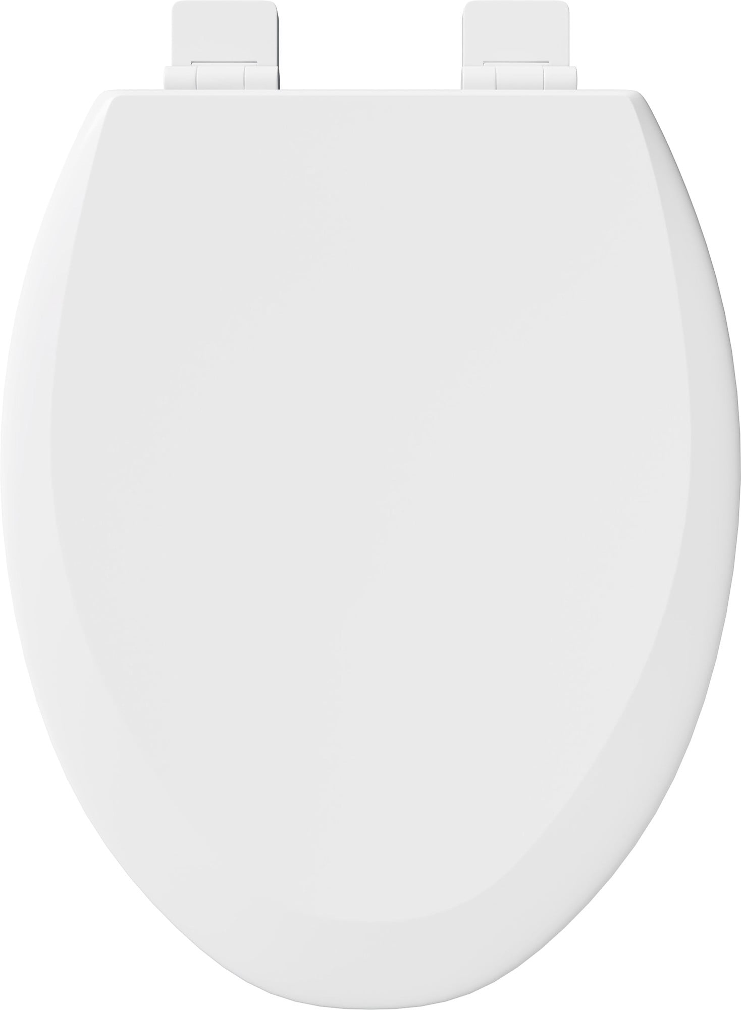 Elongated Closed Front Toilet Seat in White with Soft Close