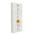 thumbnail image 2 of Stupell Industries Vertical Welcome Sign Rustic Sunflower Grain Pattern Graphic Art Gallery Wrapped Canvas Print Wall Art, Design by Natalie Carpentieri, 2 of 5