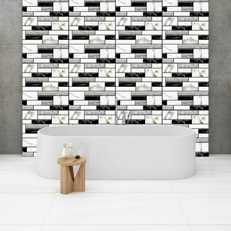 Crystal Syickers Peel and Stick Crystal Tile Stickers Set of 10 for Kitchen and Bathroom ...
