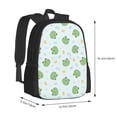 thumbnail image 3 of Vsdgher Kawaii Frogs Print Backpack for Women Men School Bookbag with Laptop Compartment for College Work Travel, Simple Fashion Casual Daypack, Fit 15" Laptop, 3 of 8