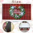 thumbnail image 2 of Christmas Welcome Mat Outdoor Polyester Doormat & Porch Decor  17x29 inch  Snowmen Anti-slip Rug, 2 of 10