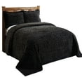 thumbnail image 3 of Better Trends 120" x 110" Bedspread For King Size Bed 100% Cotton Soft & Breathable Bedding Luxurious Medallion Design, Machine Washable (Black) Rio Collection, 3 of 5