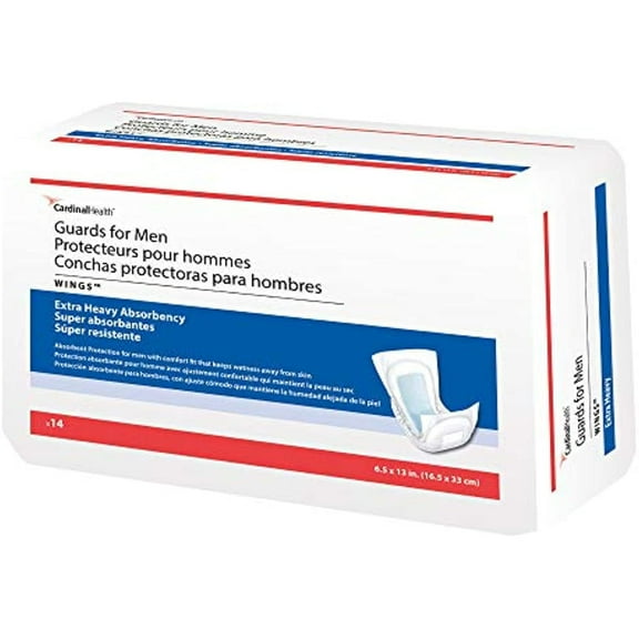 14PK - 23246A - Sure Care Extra Heavy Absorbency Bladder Control Pad, 6 x 13 Inch
