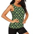 thumbnail image 2 of Balery Broccoli 3 Camiseta sin mangas estampada ligera para mujer, tops de entrenamiento sin mangas, camisetas de yoga transpirables de secado rápido.-XX-Large, 2 of 7