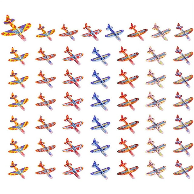 Lanzamiento A Mano, Aviones Planeadores Voladores, Juego de Avión de Espuma, Juguetes para Niños, Recuerdos de Fiesta de Cumpleaños, Baby Shower, Rellenos para Piñatas