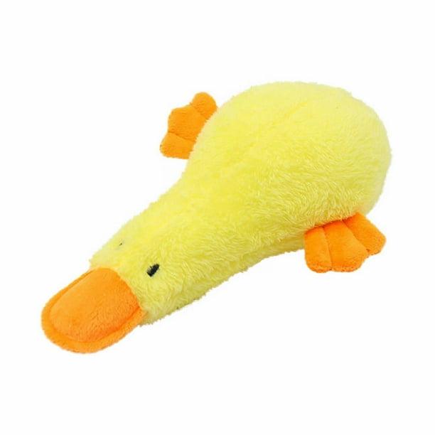 ZENMELE - Juguetes de peluche para perros chirriantes, pato de juguete para mascotas, para perros medianos y grandes
