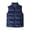 Blue, variant on comerut Men Waistcoat Stand Collar Sleeveless Vest Coat with Pockets Zipper Closure Warm Comfortable Down Waistcoat