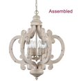 thumbnail image 4 of Manarola Distressed Wood Pendant Chandelier 6-Light Dining Fixture, 4 of 10