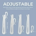 thumbnail image 2 of WGRLIT 50 PCS Plastic Curtain Hooks, Adjustable Pinch Pleat Hooks, Ratchet System Pinch Pleat Curtain Hooks Pinch Pleated Curtain Drapery Pin Hook (85mm Plastic Adjust Hook), 2 of 7
