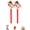 Beige-2 Pcs, variant on 6 PCS Inflatable Horse Head Balloons, 37 Inch Brown Pony Stick Balloons, Blow Up Horse Stick Party Decorations for Western Cowboy, Baby Shower & Birthday Party