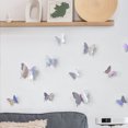 thumbnail image 4 of Decoración de pared de mariposas, 24 piezas, pegatinas de mariposas 3D para decoraciones de fiestas con imanes (coloridos, 24), 4 of 7