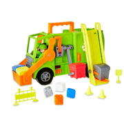 16-Piece Recycling Truck Toy Set with Lights & Sounds - Interactive Garbage Truck for Kids Ages 3+