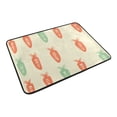 thumbnail image 6 of Carrot Pattern Bathroom Accessory Sets Waterproof Shower Curtain with Anti-Slip Bath Mat Durable Combo, 6 of 7