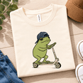 thumbnail image 4 of Funny Frog Dad And Baby Matching Outfit, Scooter Frog Shirt And Bodysuit, New Dad Gift, Family Matching Set, 4 of 6