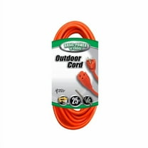 Coleman Southwire 2307 Vinyl Outdoor Extension Cord, Orange, 3-Prong Plug, 25 Feet, 16/3 gauge
