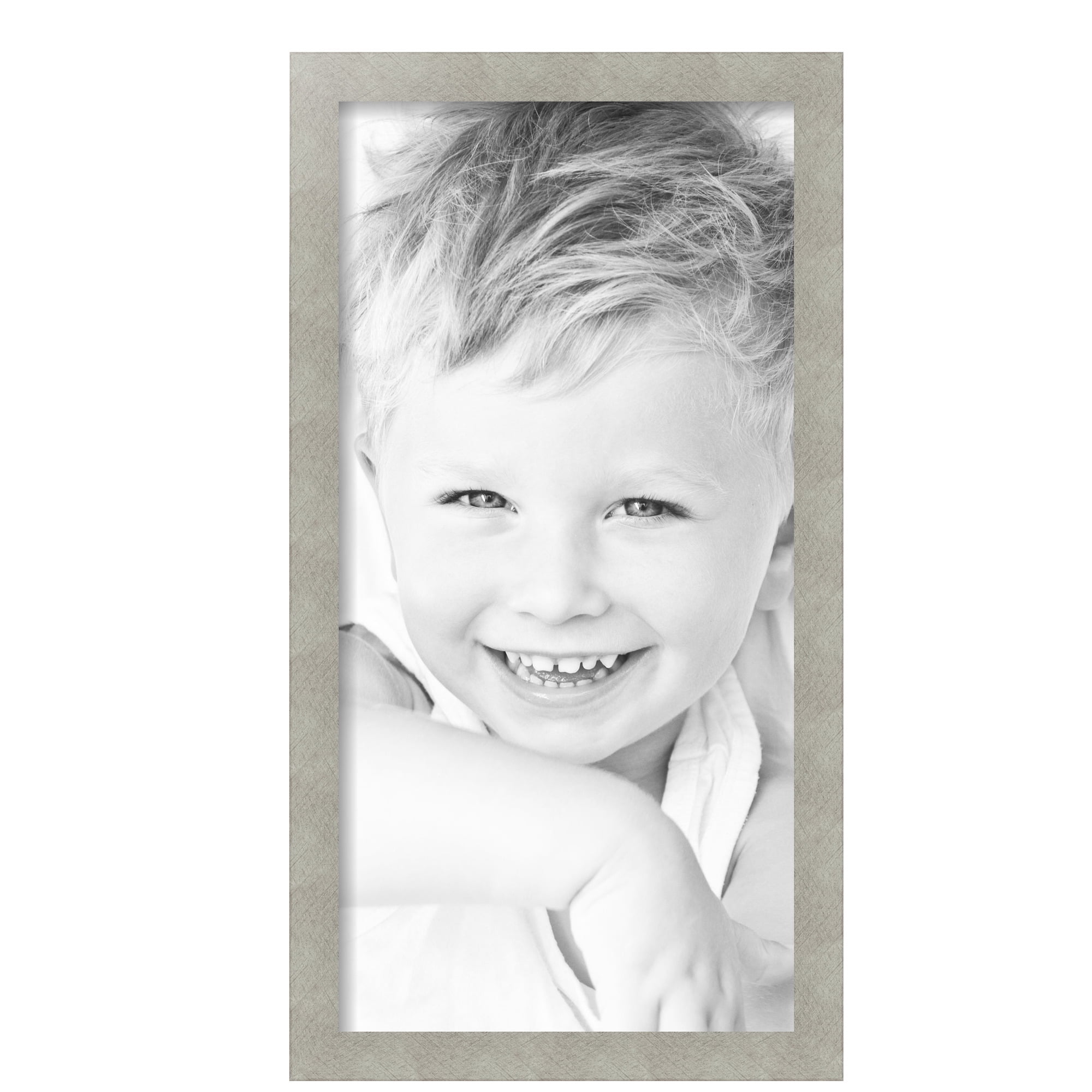 ArtToFrames 12" x 24" Classic Silver Picture Frame, 12x24 inch Gray MDF Poster Frame (WOM-4499), 5 Pack