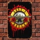 thumbnail image 3 of Placa de metal vintage Guns N Roses Wdftyju Arte de la pared Decoración del hogar, 3 of 9