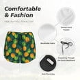 thumbnail image 6 of Fotbe Pineapples with Palm Leaves Womens High Waist Running Shorts Athletic Workout Quick Dry Shorts for Women with Pockets Gym Yoga Summer Shorts-X-Large, 6 of 9