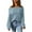 Light Blue, variant on IROINNID Womens Sweater Off-The-Shoulder Pullover Sweater Solid Color Casual Short Length Long Sleeve Knit Sweater Coat