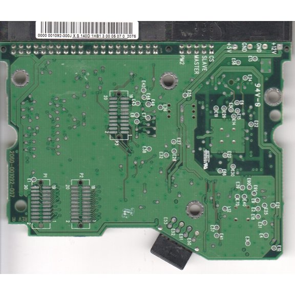 WD800BB-00CAA1, 0000-001092-300 J, WD IDE 3.5 PCB